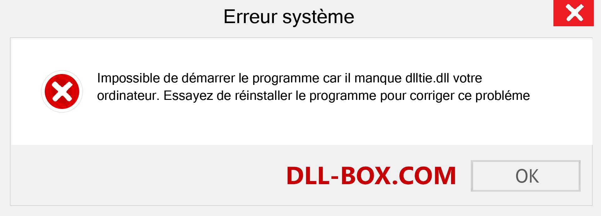 Le fichier dlltie.dll est manquant ?. Télécharger pour Windows 7, 8, 10 - Correction de l'erreur manquante dlltie dll sur Windows, photos, images